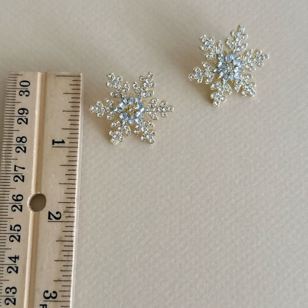 Snowflake earr S780 - Picture 3 of 3